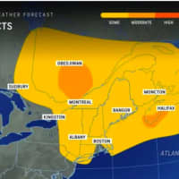 <p>A strong cold front accompanied by a complex storm system will run into the remnants of Tropical Storm Philippe to pelt the Northeast with heavy rain that could cause flash flooding on Saturday, Oct. 7.</p>