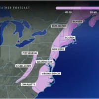 <p>Widespread wind gusts of 40 to 50 miles per hour are expected Sunday, Dec. 10 into Monday, Dec. 11, with stronger gusts up to 60 miles per hour farther east, and up to 70 mph along the New England coast.
  
</p>