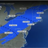 <p>Anticipated arrival times for the storm on Saturday, Jan. 6.
  
</p>