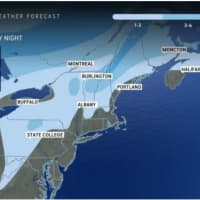 <p>A look at snowfall projections in upstate New York and northern New England.</p>