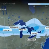 Final Snowfall Forecast Map Released For First Of Back-To-Back Winter Storms