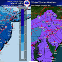 New Forecast Map: 4 Inches Of Snow Now Projected For Parts Of NJ, PA