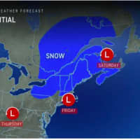 <p>Temperatures should stay just above the freezing mark during that time in much of the region, except farthest north, where snow is forecast in upstate New York and Northern New New England.&nbsp;</p>