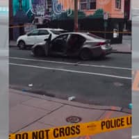 Chilling Footage Shows Blood-Spattered Car At Scene Of Deadly Jersey City Shooting