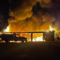 Fire Ravages Hillsborough Garage: FD