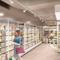 <p>A rendering released by Whole Foods of part of the frozen foods section of a smaller-format store.</p>