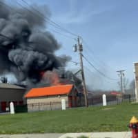 Firefighters Battle 3-Alarm Blaze In Hamilton