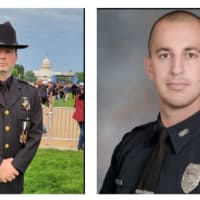 Onondaga County Sheriff’s Deputy Michael Hoosock and Syracuse Police Officer Michael Jensen.