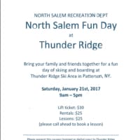 <p>The North Salem Recreation Department has scheduled a North Salem Fun Day at Thunder Ridge for Saturday, Jan. 21.</p>