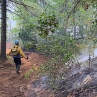 <p>A smokey fire in the Potash Brook area of the Natchaug State Park was contained on Thursday, Sept. 17.</p>
