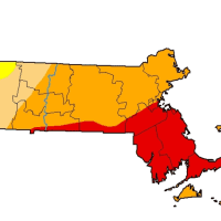 <p>Oct. 1 Massachusetts Drought Map</p>