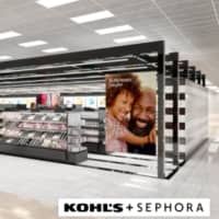 <p>Artist rendering of the Sephora at Kohl&#x27;s beauty boutiques inside the department stores</p>