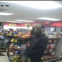 <p>The person in this photo is wanted by police in connection with 5 convenience store robberies. Police are asking for the public&#x27;s help in ID&#x27;ing the person.</p>