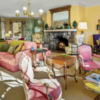 <p>A room in John Travolta&#x27;s Maine mansion, which was recently listed for sale</p>