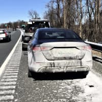 <p>This vehicle was pulled over due to an unreadable license plate, police said. An inventory allegedly led to the discovery of heroin and crack.</p>