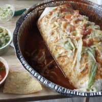 <p>Chicken burrito from Moctezuma&#x27;s in Springfield</p>