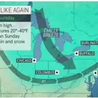 <p>A look at the cold air mass that is making it feel more like March than just days away from the first day of May.</p>