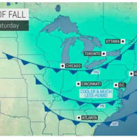 <p>A &quot;taste of fall&quot; will be felt on Saturday, Aug. 13.</p>