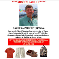 <p>Rasmussen was last seen wearing a rust/deep orange colored polo shirt, light-colored khaki cargo shorts, brown dock sider-style shoes, and carrying a camouflage backpack with a single pocket on the front with black straps.</p>