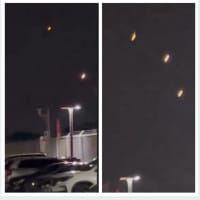 <p>The United Airlines Boeing 777-200 airplane sending fiery debris into the parking lot below as it took off in Newark, NJ.</p>