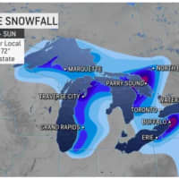 <p>Other areas where there will be snowfall from the system include the Great Lakes region and parts of Pennsylvania.</p>