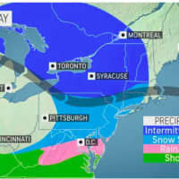 <p>The first round of possible snowfall will be Saturday, Feb. 25 during the day and into the night.</p>