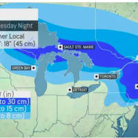 <p>Separate rounds of snowfall are possible on both Monday, Feb. 27, and Tuesday, Feb. 28.</p>