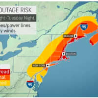 <p>Areas along the coast are most at risk for power outages due to fallen trees/power lines, and gusty winds.</p>