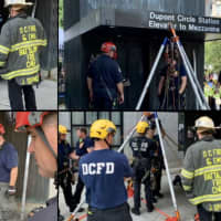 <p>DC Fire and EMS personnel were able to make the rescue.</p>