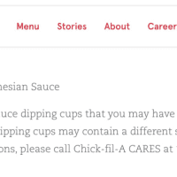<p>The message posted on the Chick-fil-A website</p>