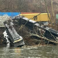 Head-On Norfolk Southern Crash Sends Locomotives Into Lehigh River (PHOTOS)