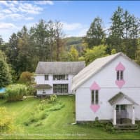 <p>This converted church artist studio and farmhouse are for sale for $1.599 million in Saugerties.&nbsp;</p>