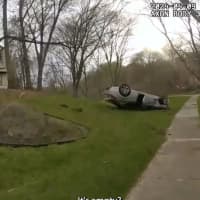 Juvenile Who Bailed From Rollover Crash On Neighbor's Lawn Apprehended In Maryland (VIDEO)