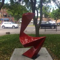 <p>This is one of the sculptures that has been installed along Main Street at Elm Street in downtown Danbury,.</p>