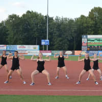<p>Dancers from the Seven Star School performing one of their routines at Dutchess Stadium.</p>