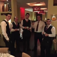 <p>The staff at Sparkill Steakhouse take an espresso break before the evening dinner rush.</p>