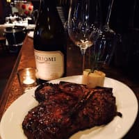 <p>The perfect combo: Wine and steak at The Park Steakhouse in Park Ridge.</p>
