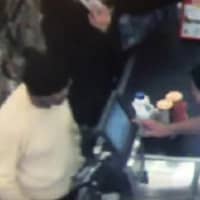 <p>Peekskill police have released a video of the individual they believe robbed the Stop &amp; Shop on East Main Street in Peekskill. They are seeking the public&#x27;s help in identifying the man at left, wearing a white shirt and black knit cap.</p>