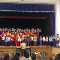 <p>Englewood on the Palisades Charter School students attended an assembly during a Hispanic Heritage event. </p>