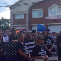 <p>Hundreds of residents came to support Clarkstown Police Chief Michael Sullivan at a rally in New City.</p>