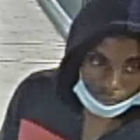 <p>Surveillance camera photo of a suspect in Friday&#x27;s fatal stabbing at South Amboy Train Station.</p>
