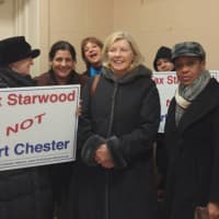 <p>The Sustainable Port Chester Alliance hosted a community forum last year to discuss the United Hospital redevelopment project. It says it is acting as a voice for the community so that the project benefits residents.</p>