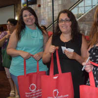 <p>The moms received a &quot;swag bag&quot; for attending</p>