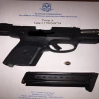 <p>This is the stolen gun seized from Francheska Texidor, who was arrested on nine charges after a road rage incident on I-84.</p>
