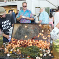 <p>Enjoying the festivities at the Mother Shucker event in Elmsford.</p>
