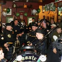 <p>The Passaic County Pipes and Drums Band joined the festivities at Thatcher&#x27;s in 2013.</p>