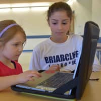 <p>Fifth-grade students at Todd Elementary in Briarcliff Manor used their coding skills to create digital stories for kindergarten students to interact and play with as part of the school’s initiative to involve students in coding at an early age.</p>