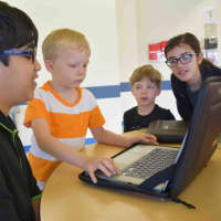 <p>Fifth-grade students at Todd Elementary in Briarcliff Manor used their coding skills to create digital stories for kindergarten students to interact and play with as part of the school’s initiative to involve students in coding at an early age.</p>