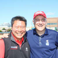 <p>Left to right, State Senator Tony Hwang (R-28) showing support with Vince Santilli, CEO and Executive Director of Homes for the Brave.</p>