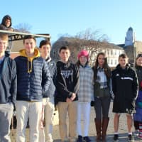 <p>Students at Wooster School in Danbury loaded up a truck with more than 100 donated turkeys and delivered it to the Daily Bread food pantry on Monday</p>